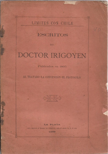 Lím Con Chile Escritos Del Dr. B. De Irigoyen 1895