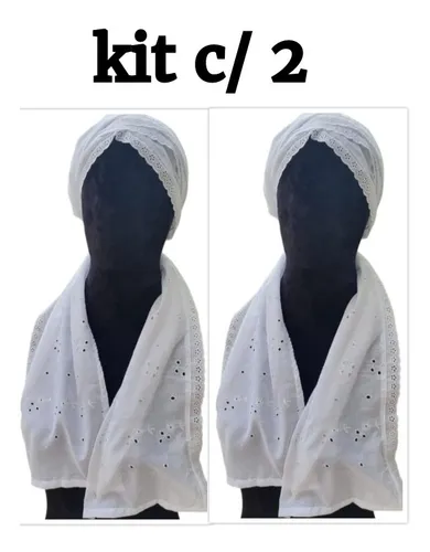 comprar Pano De Cabeça Ojá Umbanda Candomblé 2.60 X 28 Cm Kit C\u002F 2