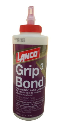 Grip Bond 3, Cola Fría Extra Firme 1/2 Lt Lanco