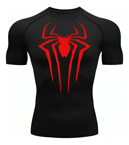 Playeras De Compresión, Gimnasio, Gym, Spider Man, Ropa Fit.