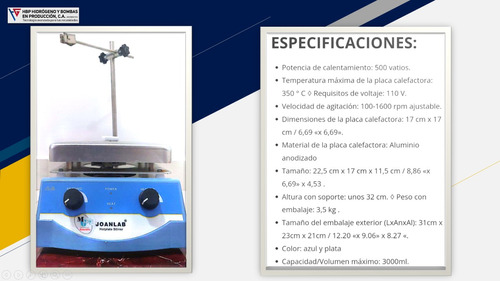 Plancha De Calentamiento