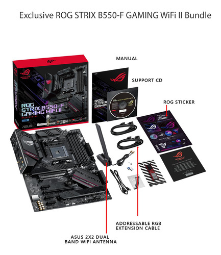 Placa Madre Asus Rog Strix B550-f Gaming Wifi Ii Amd Am4