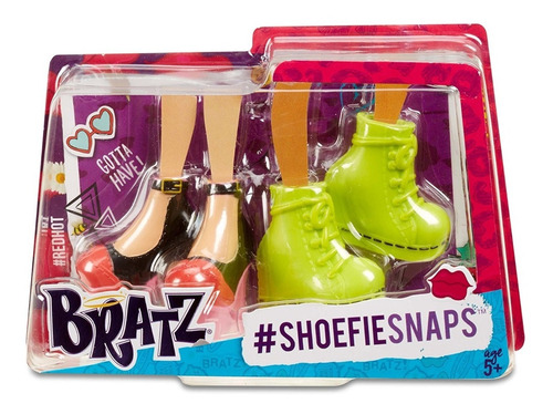 Bratz Shoefiesnaps Kit  2 Pares  Zapatos De Muñeca En Stock