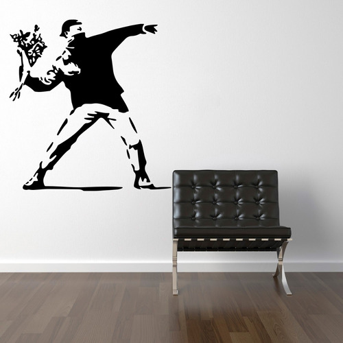 Vinilo Decorativo Autoadhesivo - Bansky 94x100