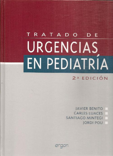 Libro Tratado De Urgencias En Pediatría De Javier Benito Car