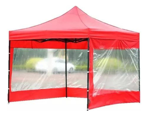 Lona Laterales Transparente Impermeable Toldo Plegable 3x2uv