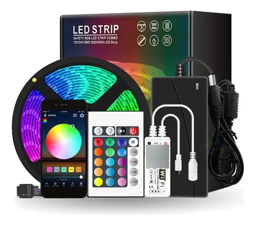 Tira Led Ir/wifi Con Control Musical 10m Rgb