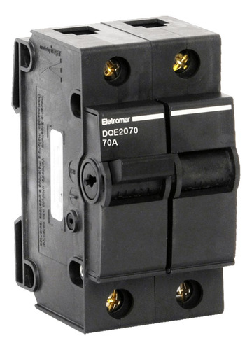 Disjuntor Interruptor Bipolar Nema Eletromar Preto 70a