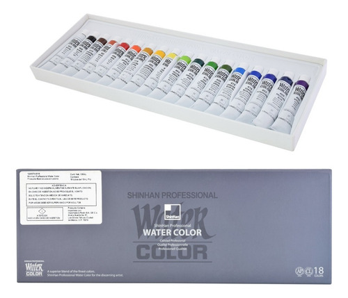Set De 18 Acuarelas Profesionales 7.5ml Shinhan Art Watercol