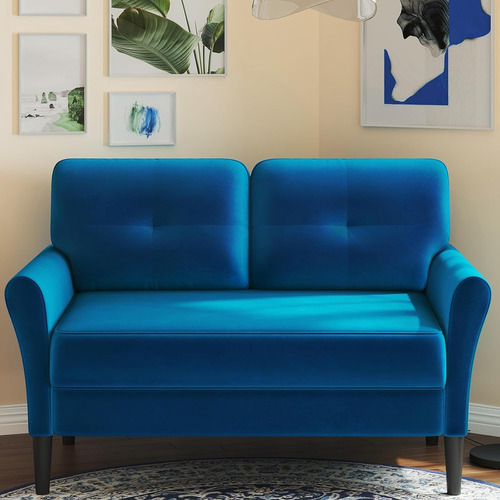 Sofá Pequeño Sofá Loveseat Sofás De Terciopelo Suave Comedor