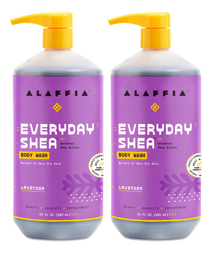 Alaffia Everyday Gel De Bano De Karite, Manteca De Karite, N