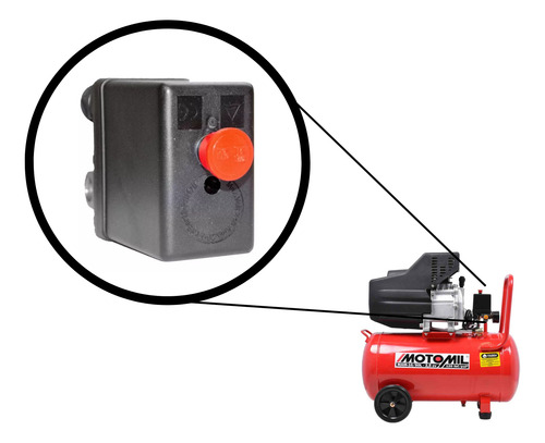 Pressostato Automático 80-120 Universal 4 Via Media Pressão