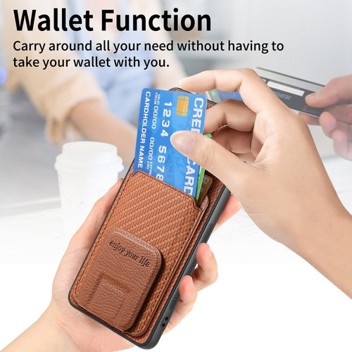 Funda For Con Soporte Plegable Y Bolsa De Tarjetas For Vivo