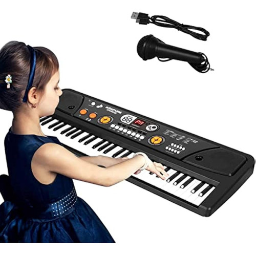 Teclado Para Niños, Piano Electrónico De 61 Teclas