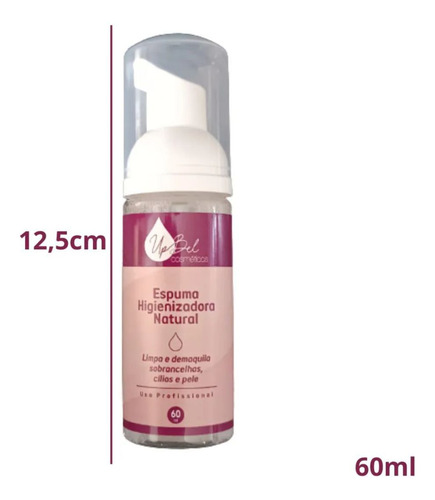 Espuma Natural Limpeza Pele Cílios E Sobrancelha 1 Unidade