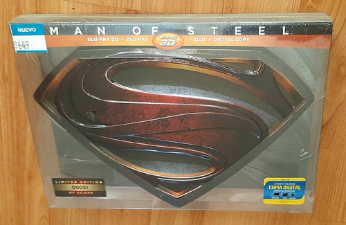 Superman Man Of Steel Blu-ray Edición Limitada + Poster