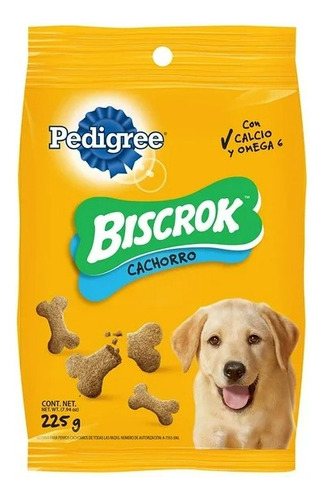 2 Pza Premios Para Perro Pedigree Biscrok Cachorros 225 G