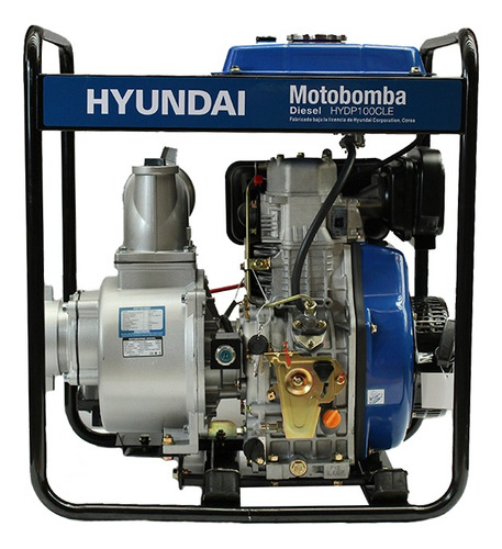 Motobomba Hyundai Diesel 4x4 PuLG Part Eléctrica Agua Limpia