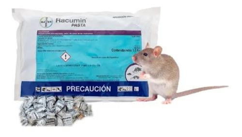 Rodenticida Veneno Seca Ratas Y Ratones Racumin Pasta 1.5kg