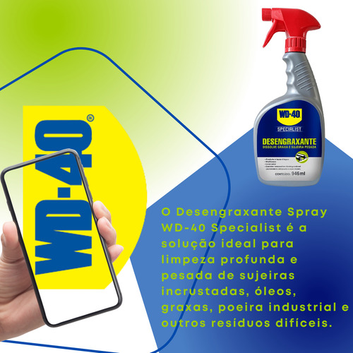 Desengraxante Spray Para Limpeza Pesada 946ml Wd-40 4unidade