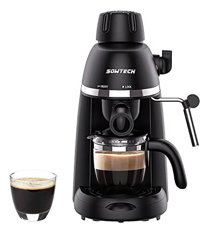 Maquina De Cafe Espresso Cappuccino Latte Maker 3.5 Bar 1-4