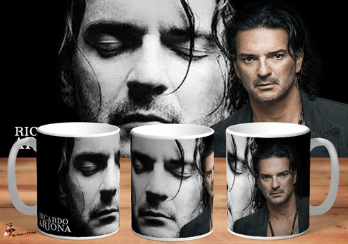 Taza De Ceramica Ricardo Arjona Retrato 4k Art