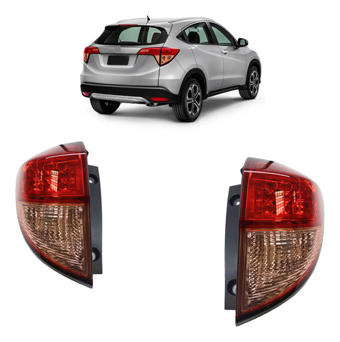 Lanterna Traseira Hr-v 2016 2017 2018 Led Bicolor