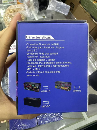 Altavoz Bluetooth Portátil Con Subwoofer Bluetooth 5.1