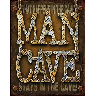 Señal De Lata Man Happens In The Cave Ms1701, 12 Por...
