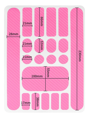 2 Bike Chain Stay Sticker Frame Paster For Pink