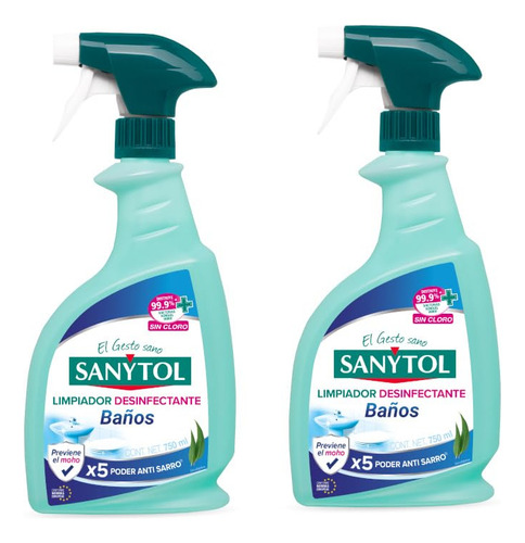 Limpiador Liquido Desinfectante Sanytol De Baños Poder Anti