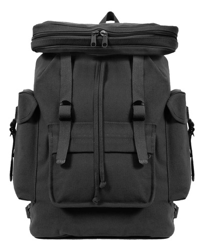 Mochila Europea Negra 20 X 13 X 7 Y Medio