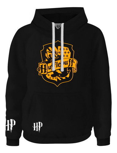 Hoodie Buzo Buso Saco Fan Casa Hufflepuff Harry Potter 