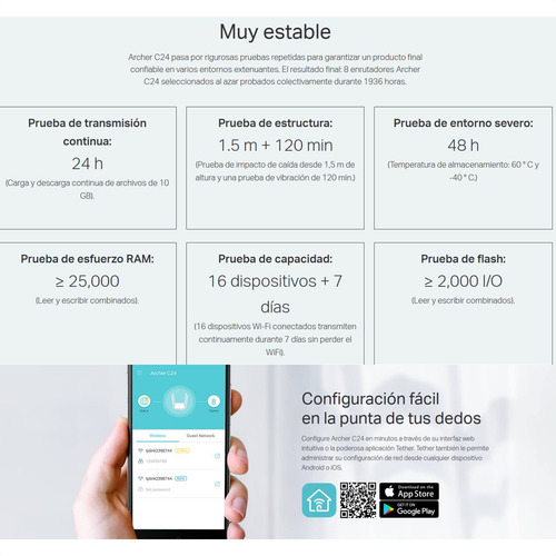 Router Inalámbrico De Banda Dual Ac750, Tp-link Archer C24