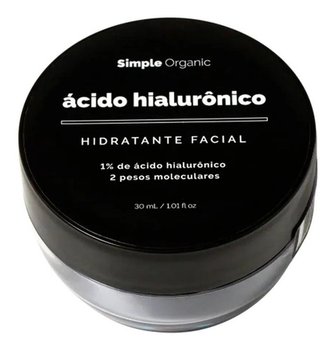 Simple Organic - Hidratante Facial - Ácido Hialurônico