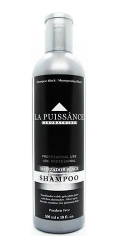 Shampoo Matizador Black Platinum Gris Canas La Puissance