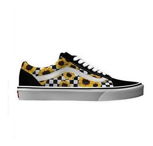 tenis vans feminino girassol