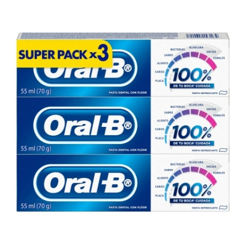 Pack3 Pasta Dental Oral-b, P&g Oral-b