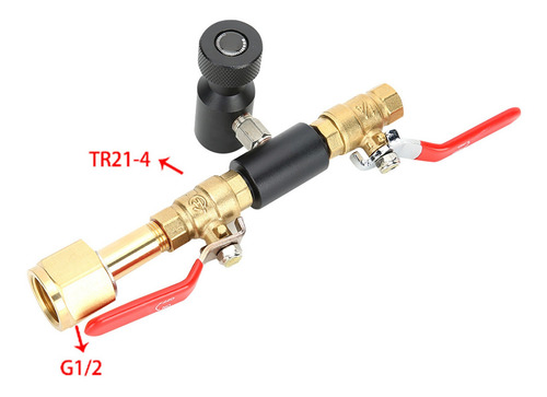 Adaptador De Llenado De Cilindro De Co2 Válvula Doble Cga320