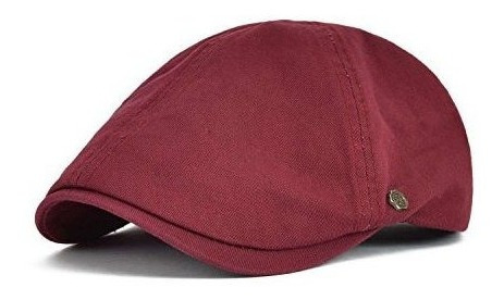 Voboom Gorro De Algodon Plano Con Diseño De Cabbie Gatsby H