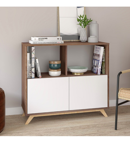 Mueble Librero/estante 2 Puertas Modelo Bmu 46-241po