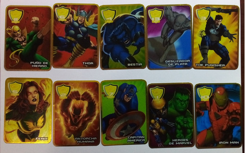 Tarjetas Marvel Marinela 2009