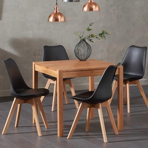 Imagen 7 de 9 de Silla Tulip Eames Comedor Moderna Blanca Negra X4 Unidades