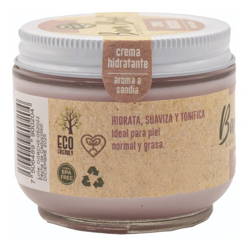 Imagen 6 de 8 de Crema Hidratante Sandía Para Cara Y Cuerpo 100g Bam Boo!