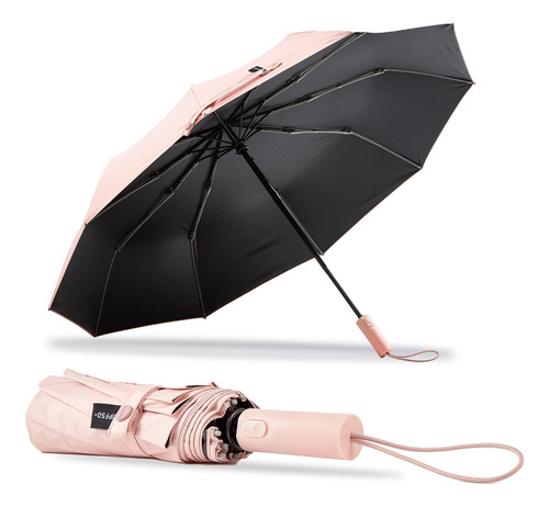 Paraguas Protector Para Lluvia Y Sol Resistente Al Viento Co