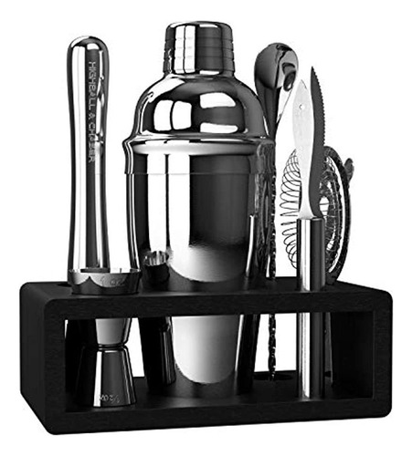 Highball Y Chaser Elite Bartender Kit Con Elegante Soporte D