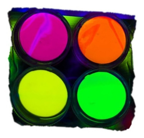 Maquillaje Fluo X 4 Pote O Labial