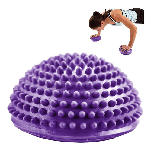 Mini Bosu Semiesfera Propiocepción Fitness Con Pinches 16cm