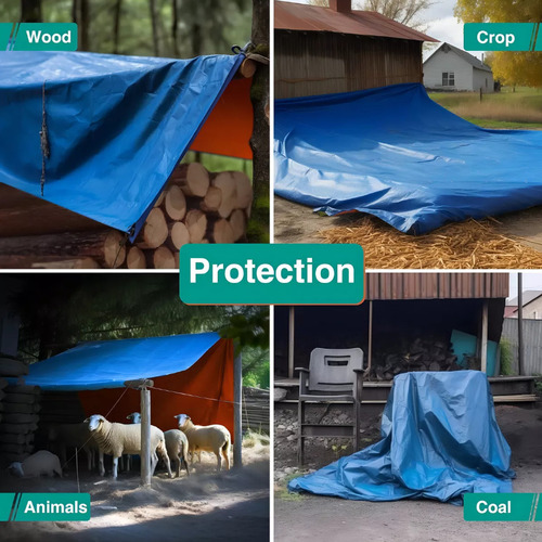 Lona Multiusos Lona Impermeable Para Auto Carpa 4x4 Metros
