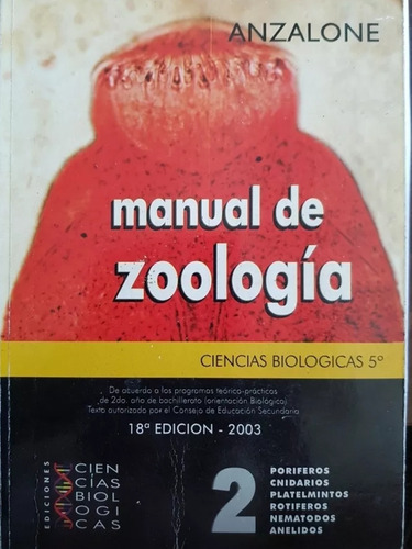 Anzalone Manual De Zoologia 2 Poriferos .... 5to Secundaria 